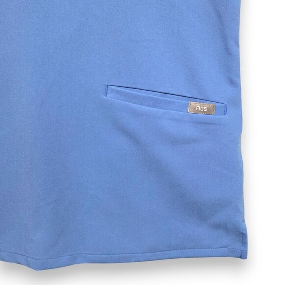 Figs Casma Three Pocket Scrub Top Womens Small Blue FW1100‎ - Picture 5 of 9